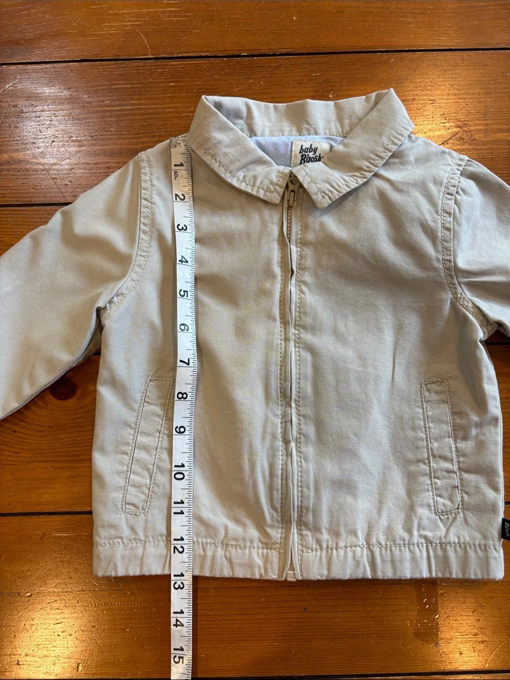 Baby B’Gosh Khaki Zip Windbreaker Jacket Boys Size 18 Months EUC